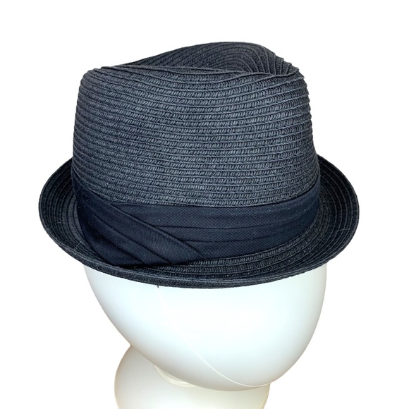 Target Accessories Mens Black Straw Fedora Hat Target Medium Large